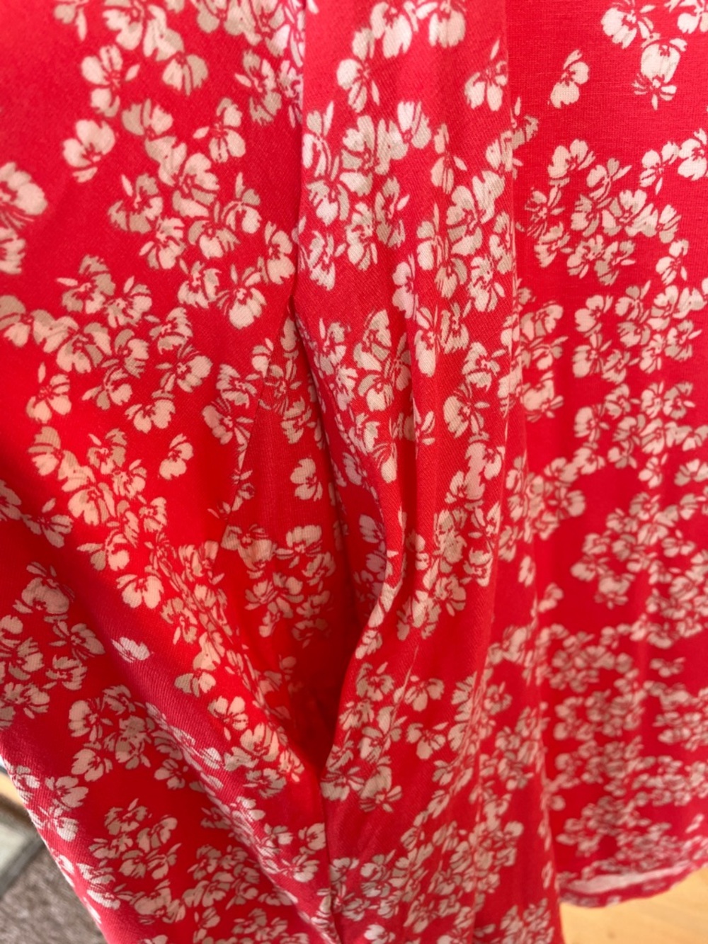 Rachel Zoe Coral and White print Floral Sleeveless A-Line Midi Dress Plus Sz 2X - Picture 3 of 6